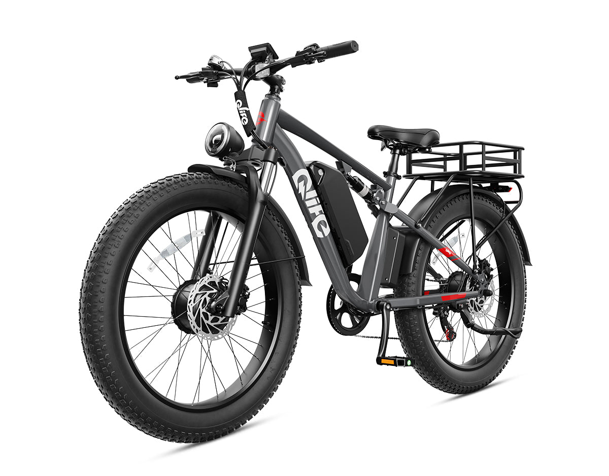 Racer Max Dual Motor 26x4.0'' Fat Tire Electric Bike for Adults