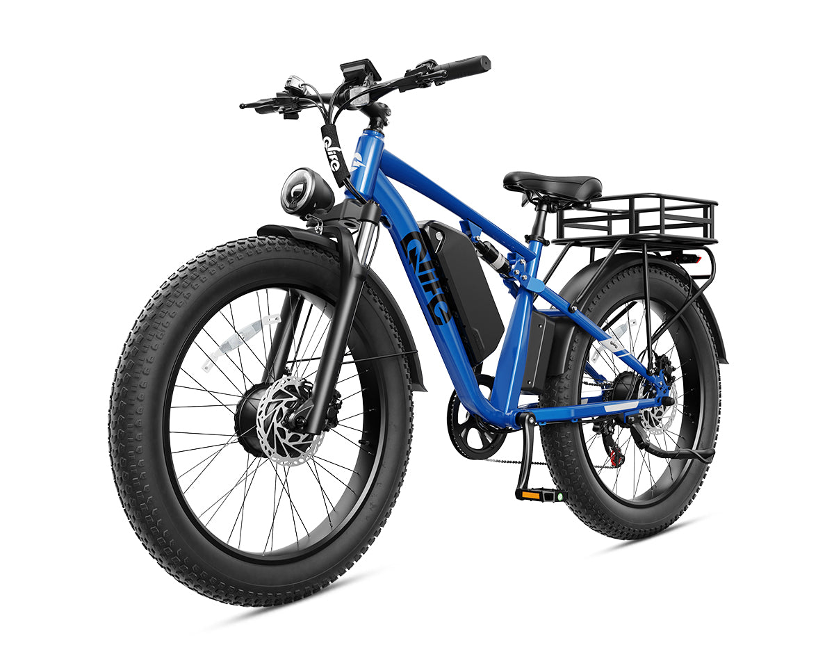 Racer Max Dual Motor 26x4.0'' Fat Tire Electric Bike for Adults