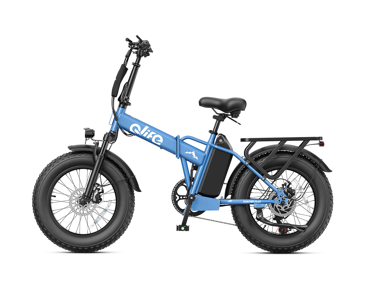 Hunter Plus All-Terrain Folding Electric Bike for Adults