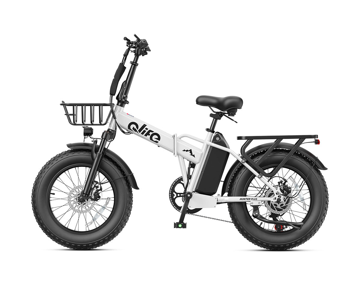 Hunter Plus All-Terrain Folding Electric Bike for Adults