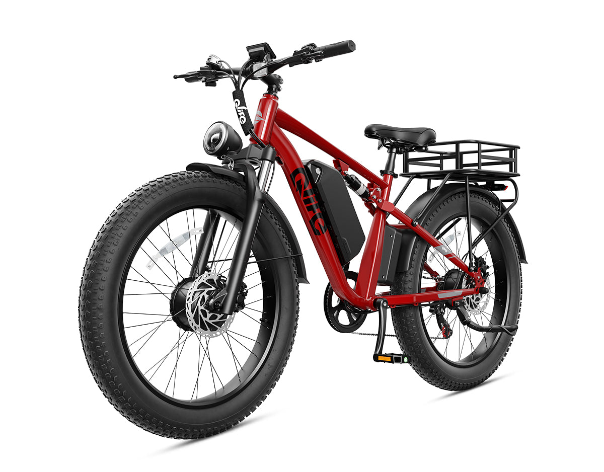 Racer Max Dual Motor 26x4.0'' Fat Tire Electric Bike for Adults