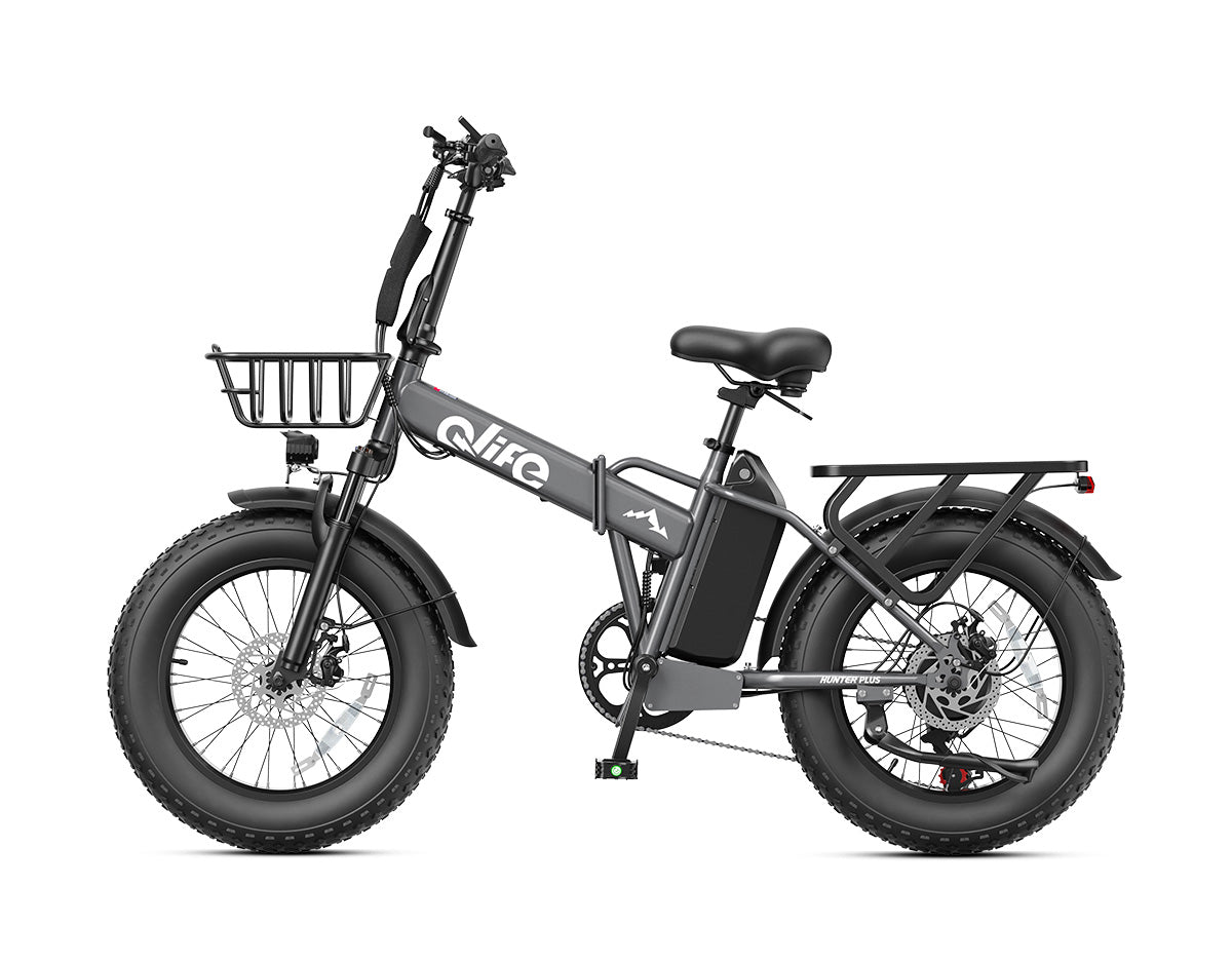 Hunter Plus All-Terrain Folding Electric Bike for Adults