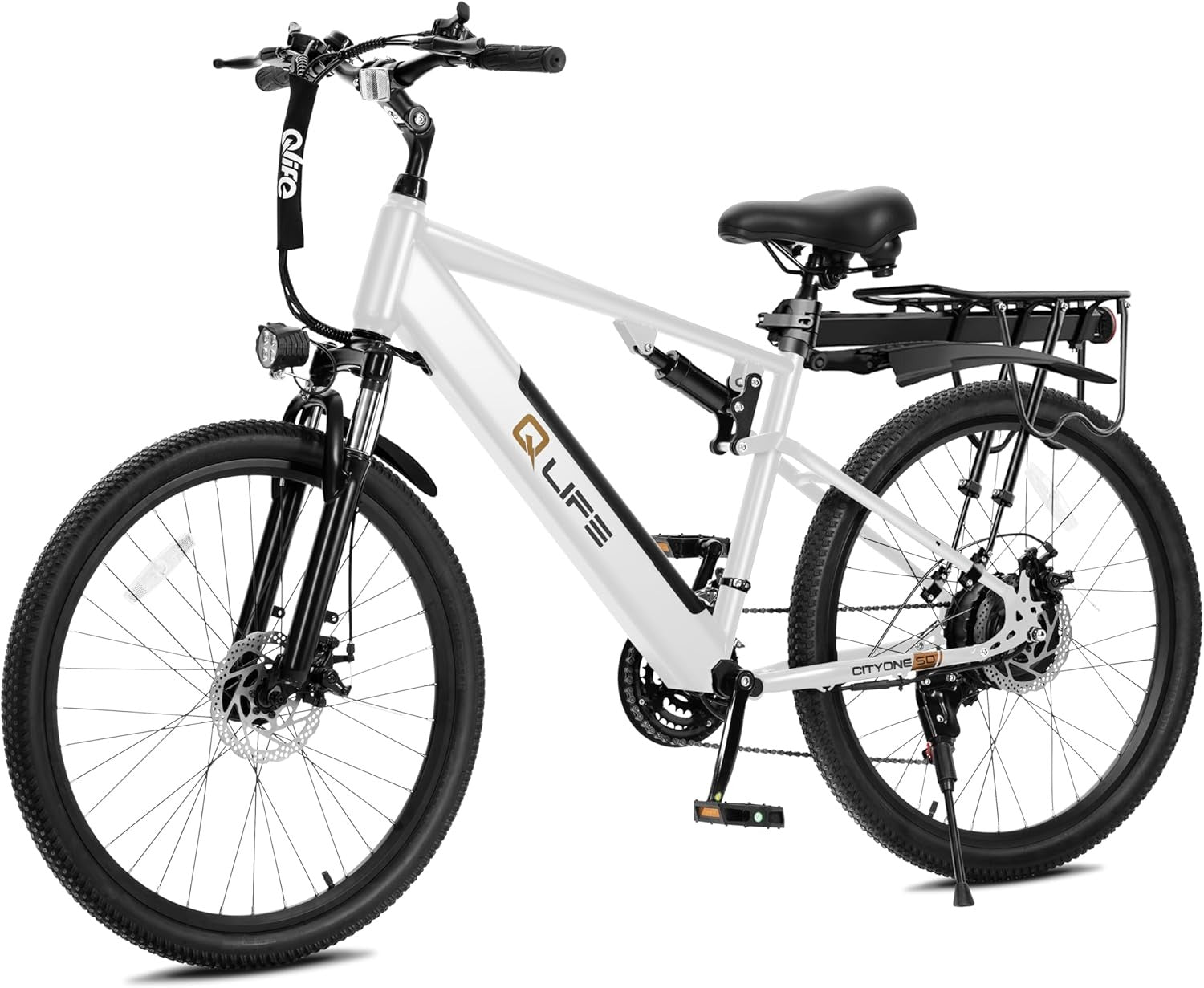 Cityone Step Over Ultra Full Suspension Mountain eBike for Adults
