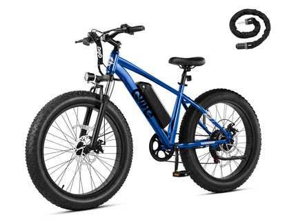 Racer Plus 26x4.0'' Fat Tire Electric Bike For Adults