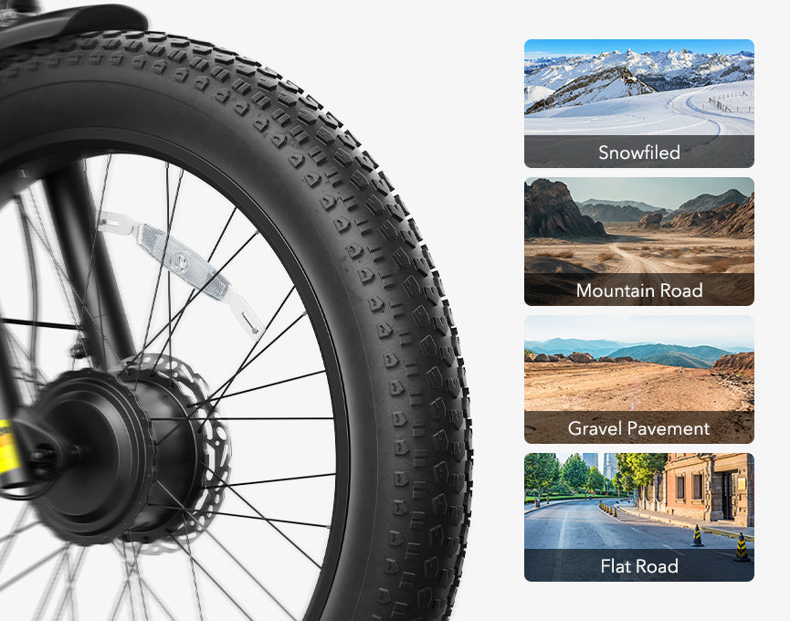 26×4.0 All-Terrain Fat Tires