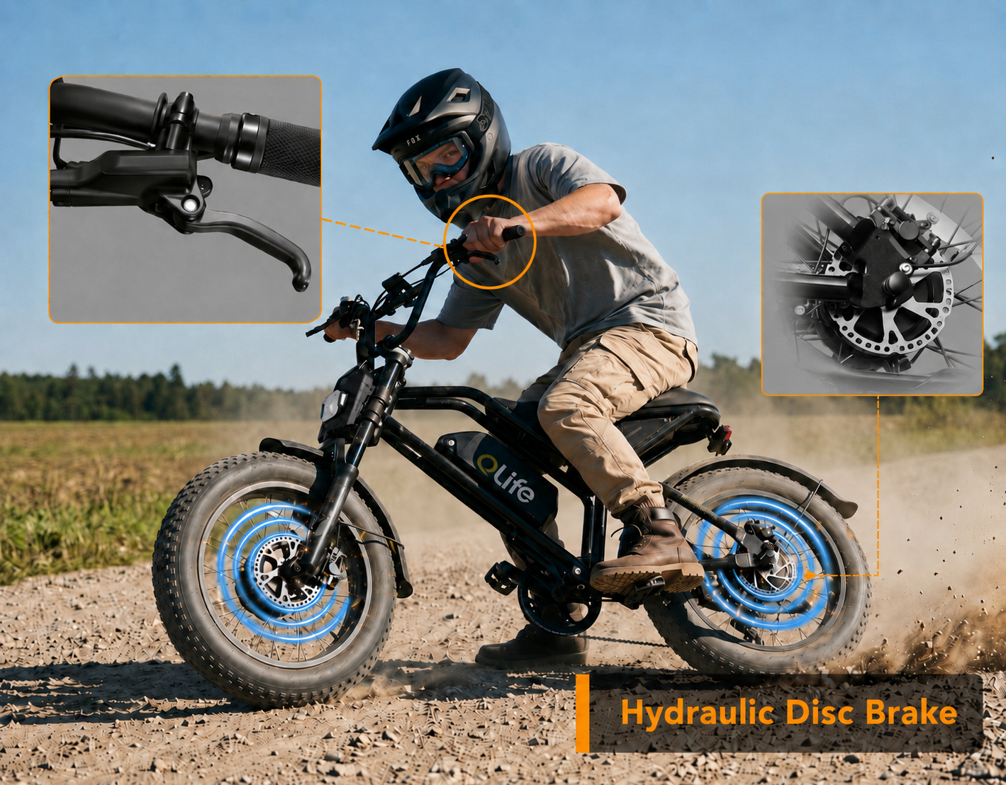 Spark Max Dual Motor 20x4.0" Hydraulic Brakes Moped-Style E-Bike