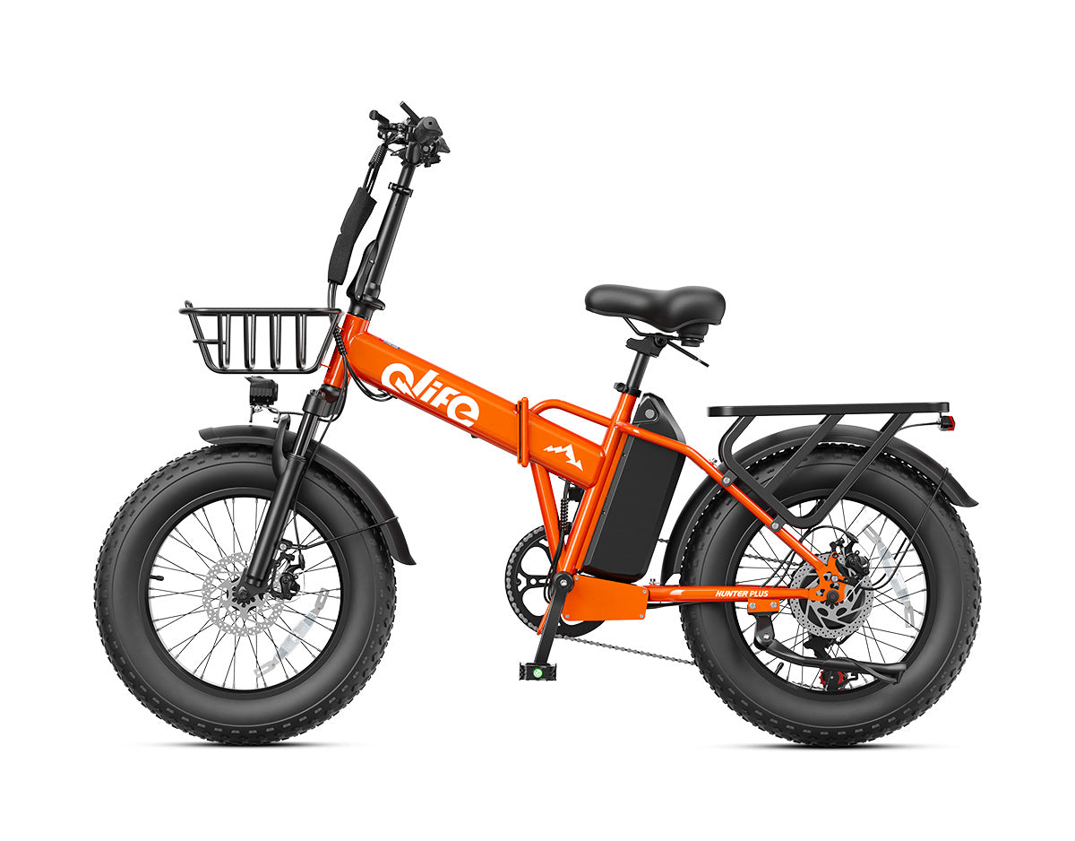 Hunter Plus All-Terrain Folding Electric Bike for Adults