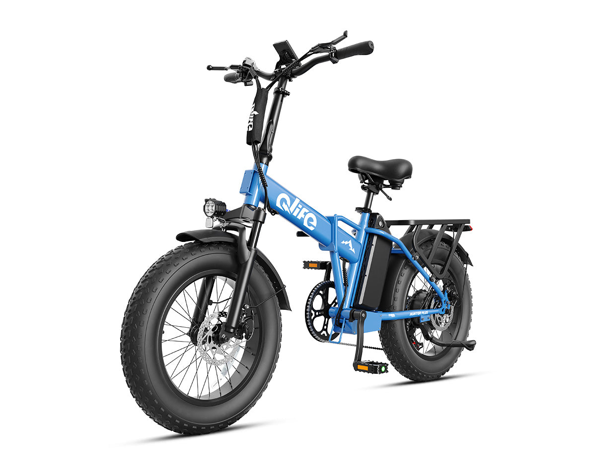 Hunter Plus All-Terrain Folding Electric Bike for Adults
