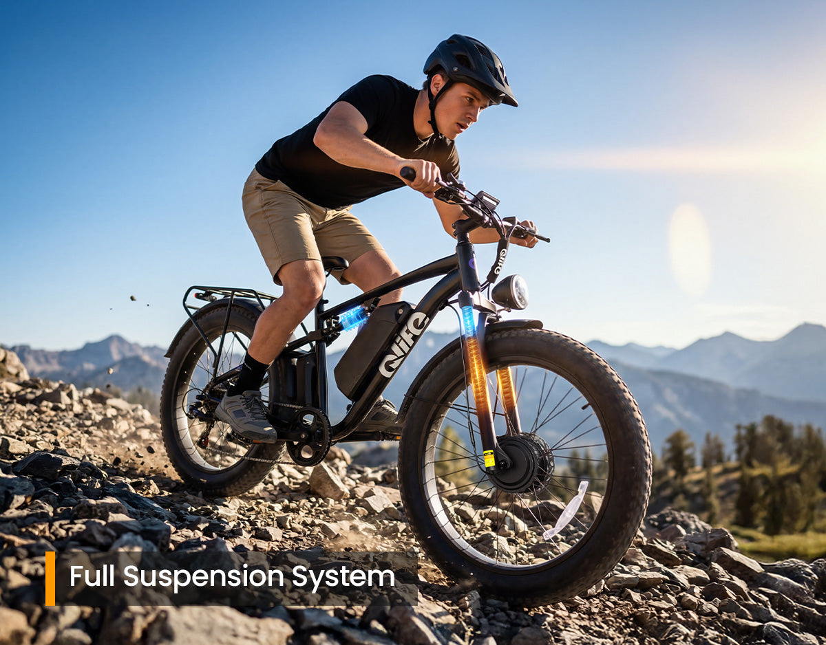 Racer Max Dual Motor 26x4.0'' Fat Tire Electric Bike for Adults
