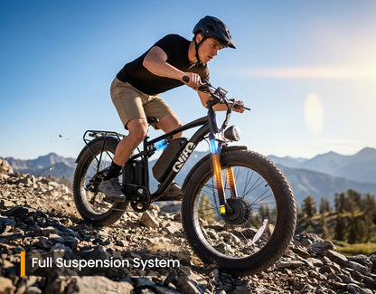 Racer Max Dual Motor 26x4.0'' Fat Tire Electric Bike for Adults