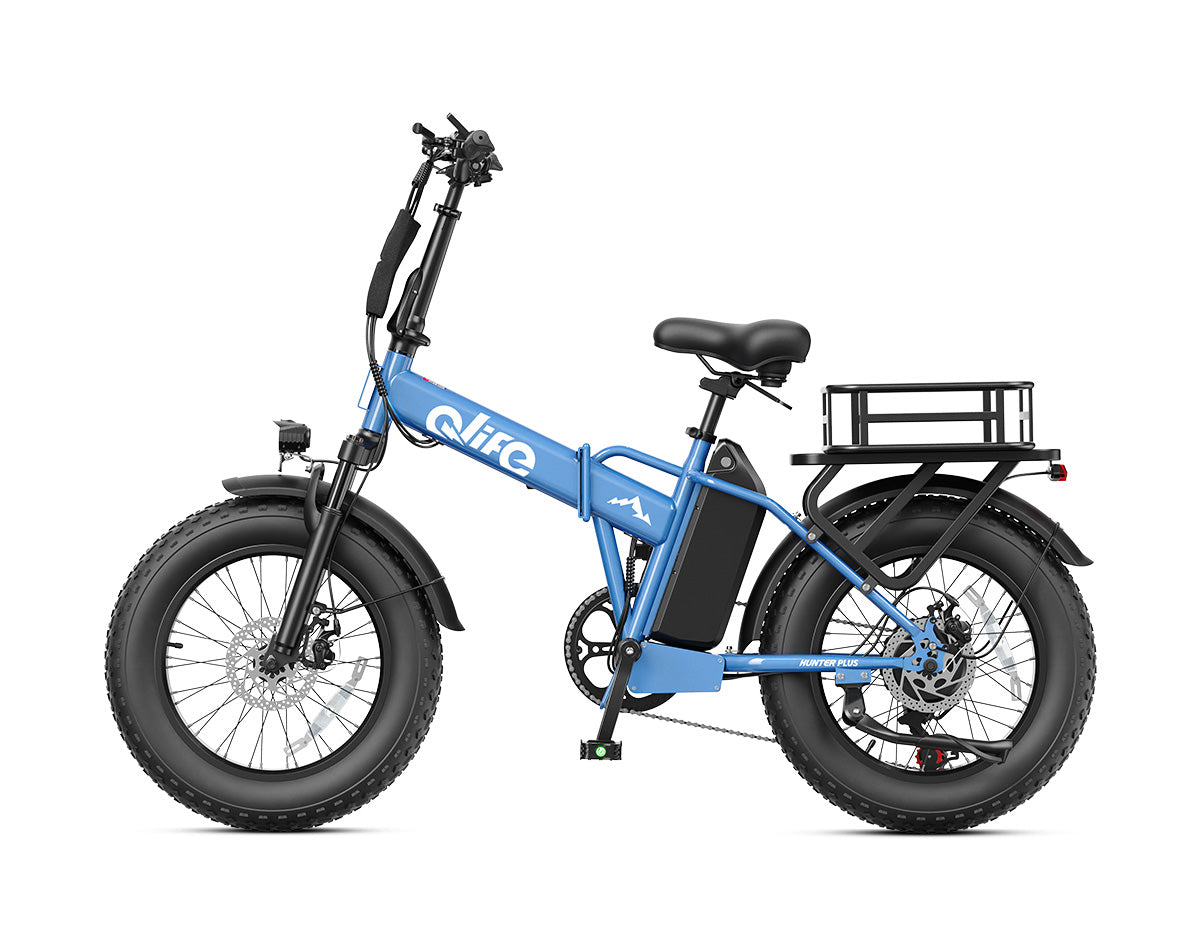 Hunter Plus All-Terrain Folding Electric Bike for Adults