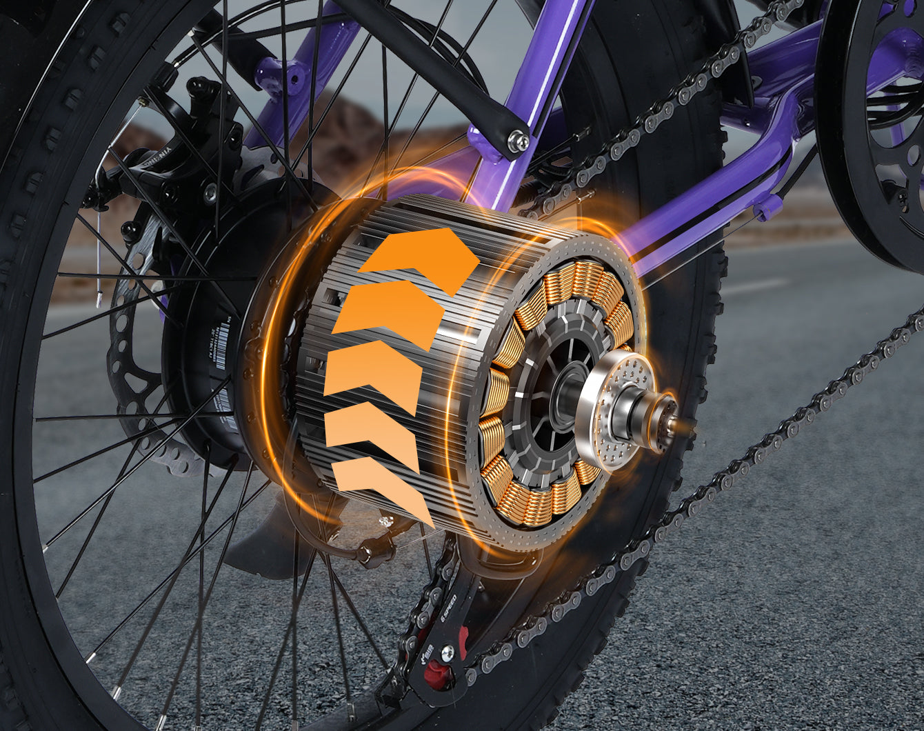 1200W Peak Motor, Up to 28MPH