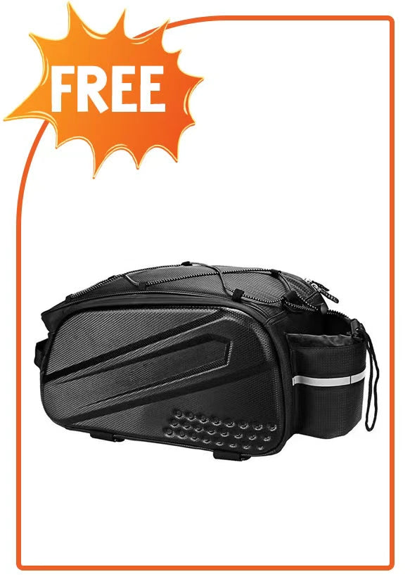Free 34L Expandable Bike Rack Bag – Limit 1 per eBike