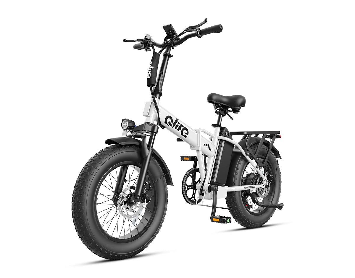 Hunter Plus All-Terrain Folding Electric Bike for Adults