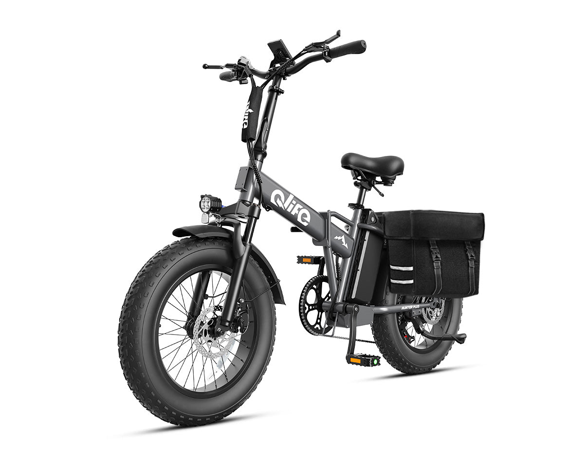 Hunter Plus All-Terrain Folding Electric Bike for Adults