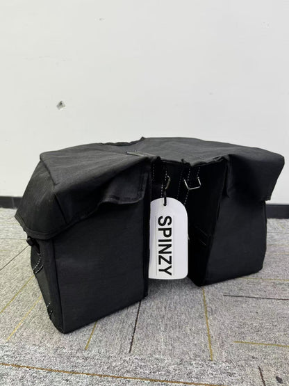 SPINZY Bike Panniers Bag – Large Capacity Saddlebags Adapted for Bicycles, Pannier Bags for Bicycles, Rear Rack Ebike Saddle Bags, Bike Rack Bag, Black