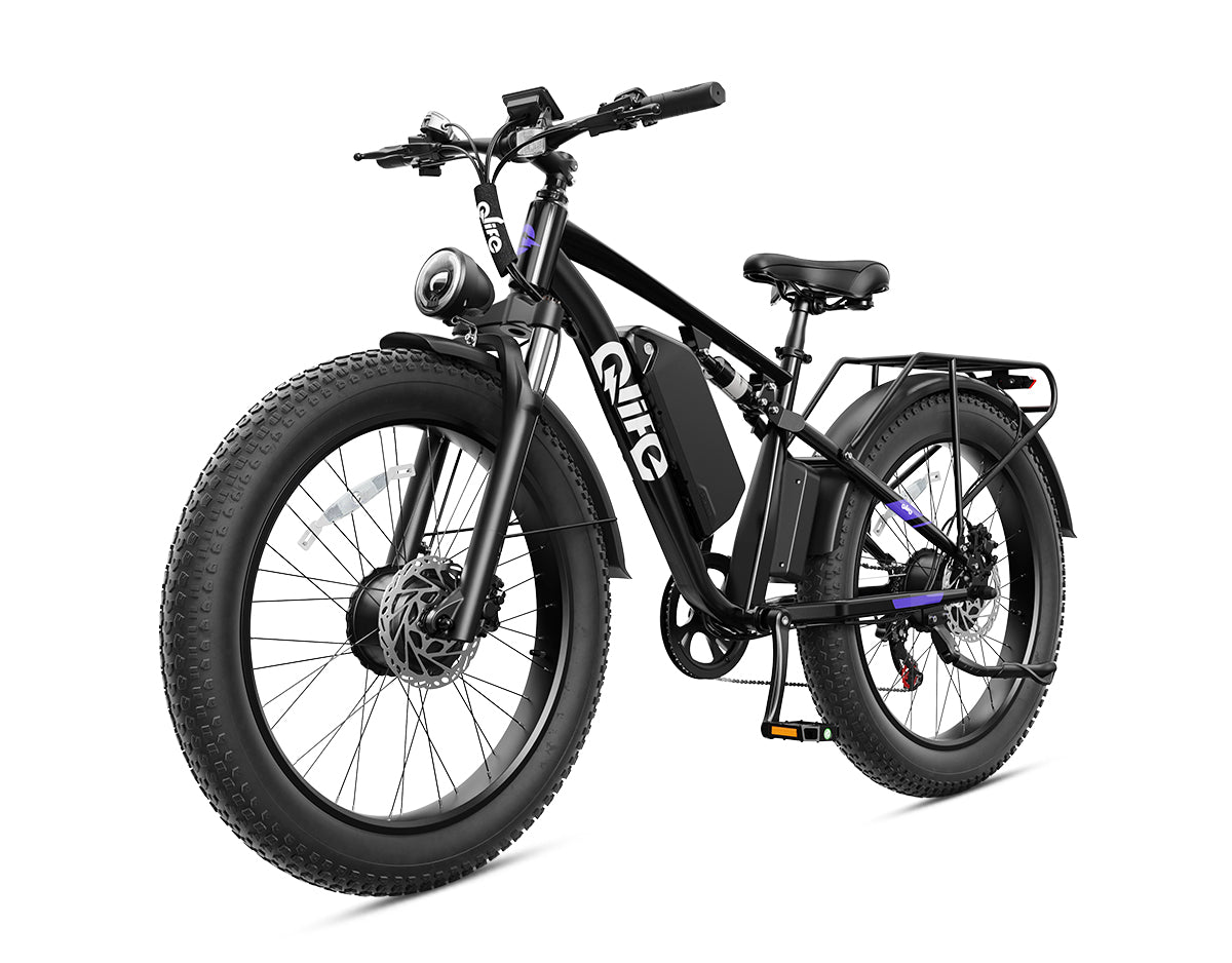 Racer Max Dual Motor 26x4.0'' Fat Tire Electric Bike for Adults