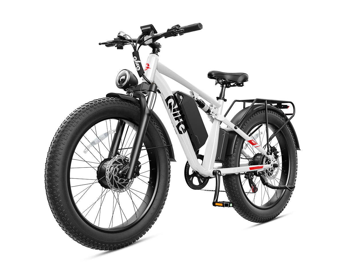 Racer Max Dual Motor 26x4.0'' Fat Tire Electric Bike for Adults