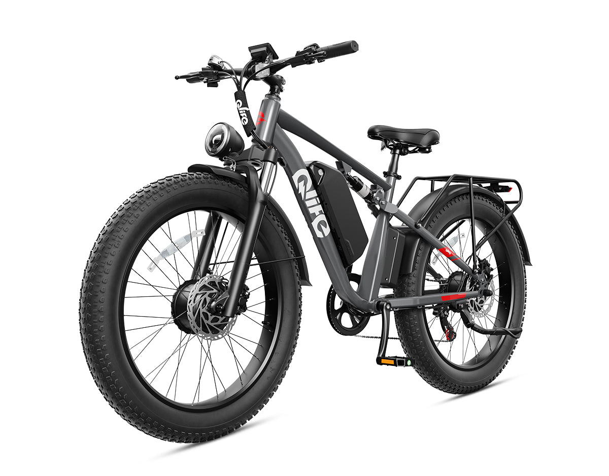 Racer Max Dual Motor 26x4.0'' Fat Tire Electric Bike for Adults