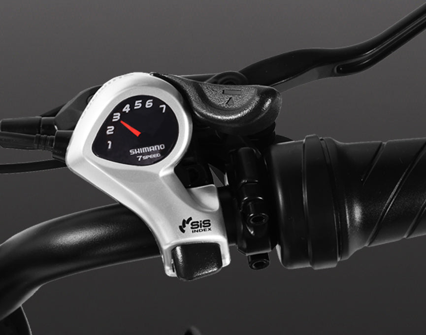 Shimano 7-Speed Gear System & Thumb Throttle
