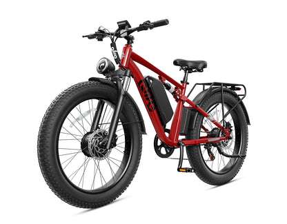 Racer Max Dual Motor 26x4.0'' Fat Tire Electric Bike for Adults