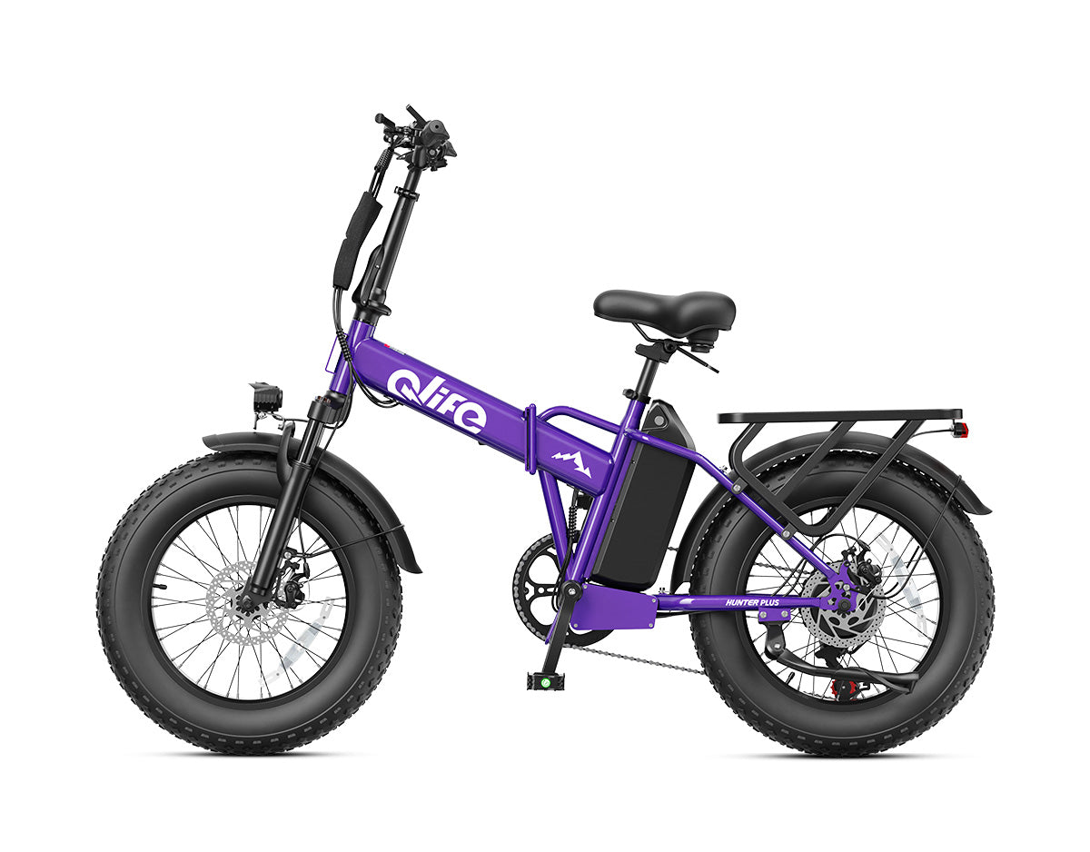 Hunter Plus All-Terrain Folding Electric Bike for Adults