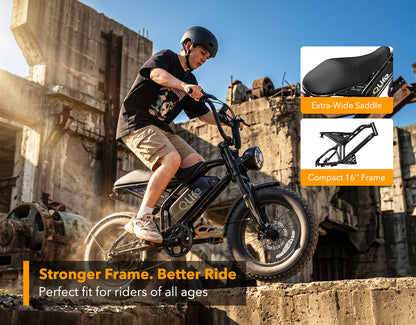 Spark D2 16x4.0" Moped-Style E-Bike