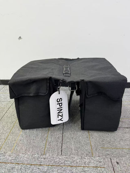 SPINZY Bike Panniers Bag – Large Capacity Saddlebags Adapted for Bicycles, Pannier Bags for Bicycles, Rear Rack Ebike Saddle Bags, Bike Rack Bag, Black