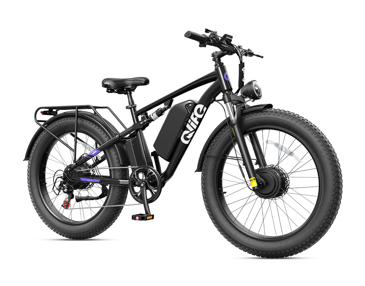 Racer Max Dual Motor 26x4.0'' Fat Tire Electric Bike for Adults