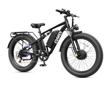 Racer Max Dual Motor 26x4.0'' Fat Tire Electric Bike for Adults
