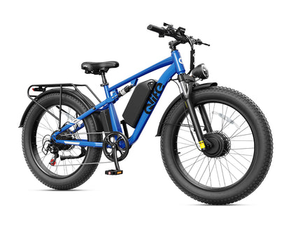 Racer Max Dual Motor 26x4.0'' Fat Tire Electric Bike for Adults