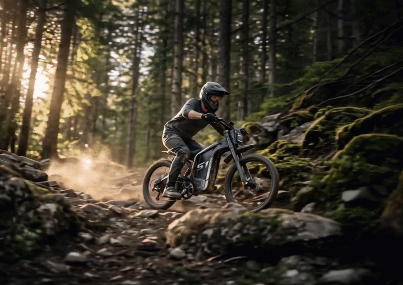 190mm Front Fork | Rear Hydraulic ShockFull Suspension Built for Hard Landings