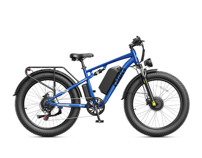 Racer Max Dual Motor 26x4.0'' Fat Tire Electric Bike for Adults