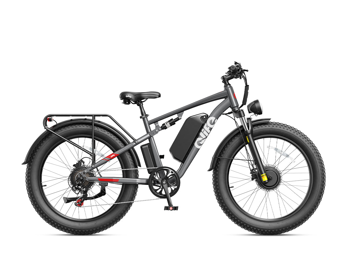 Racer Max Dual Motor 26x4.0'' Fat Tire Electric Bike for Adults