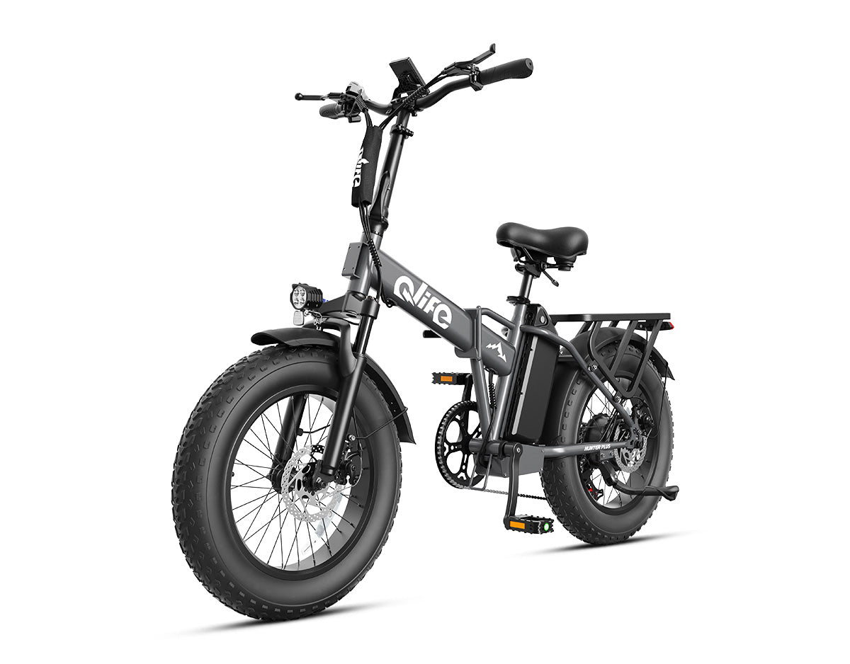 Hunter Plus All-Terrain Folding Electric Bike for Adults
