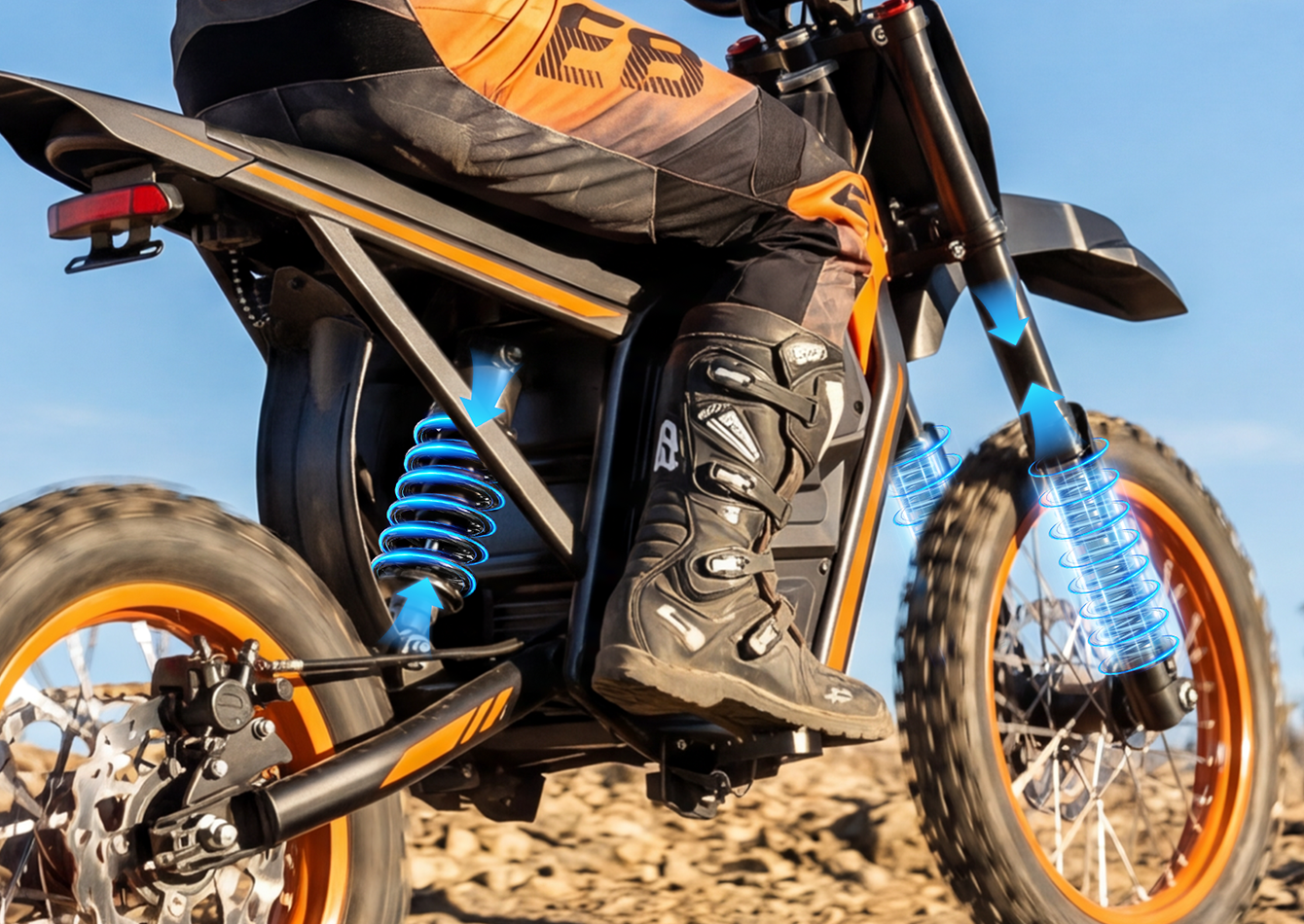 Full Suspension SystemRide Smooth, Conquer Any Terrain