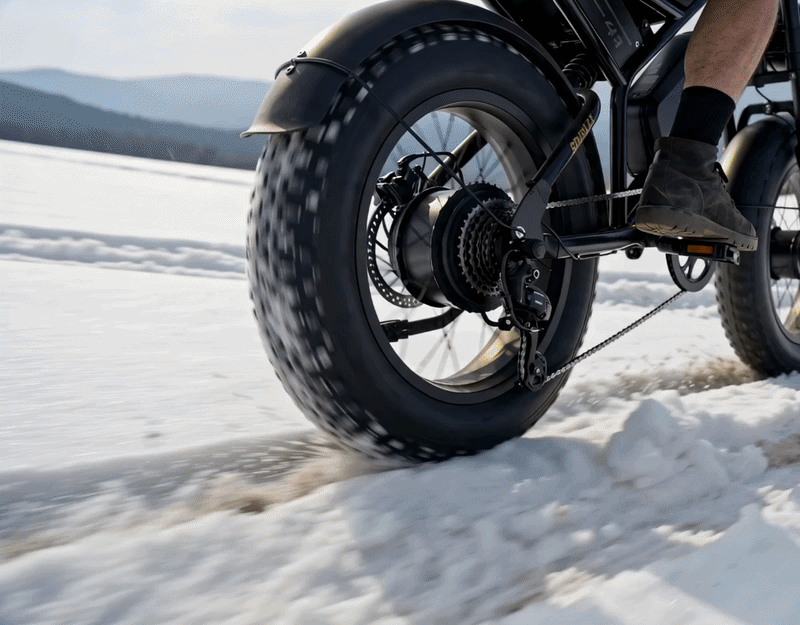 16×4.0 Fat Tires — Maximum Grip & All-Terrain Stability
