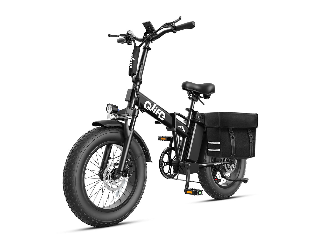 Hunter Plus All-Terrain Folding Electric Bike for Adults