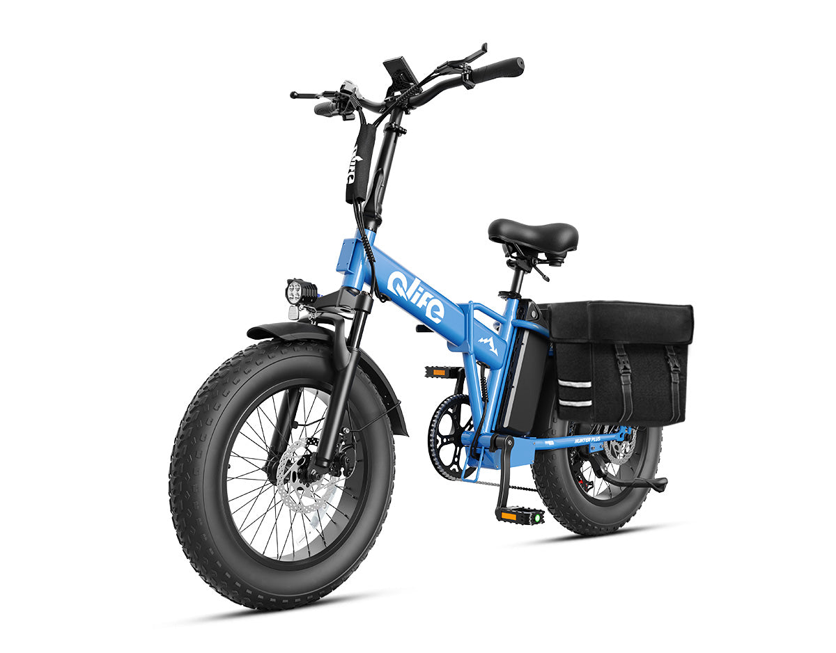 Hunter Plus All-Terrain Folding Electric Bike for Adults