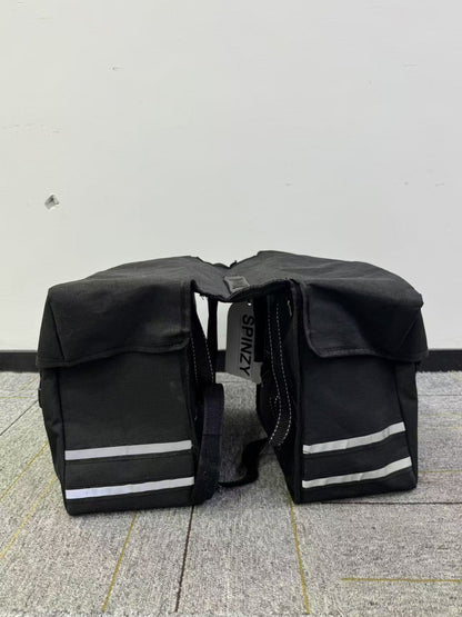 SPINZY Bike Panniers Bag – Large Capacity Saddlebags Adapted for Bicycles, Pannier Bags for Bicycles, Rear Rack Ebike Saddle Bags, Bike Rack Bag, Black