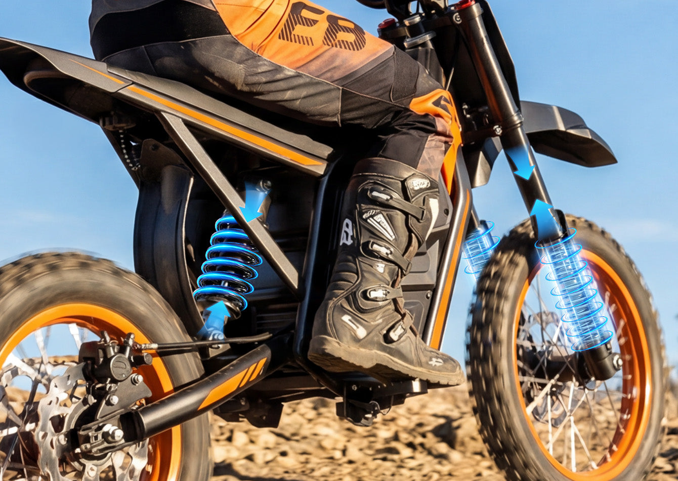 Full Suspension SystemRide Smooth, Conquer Any Terrain