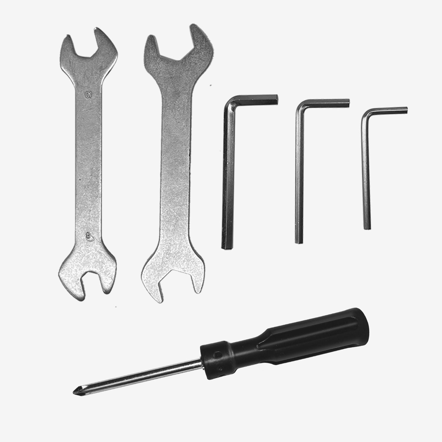 2*Open End Wrench 3*Tools 1*Phillips Head