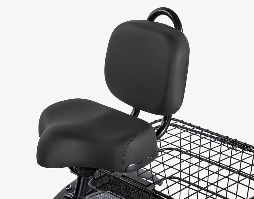 Extra-Wide Seat & Adjustable Backrest – Comfort All Day