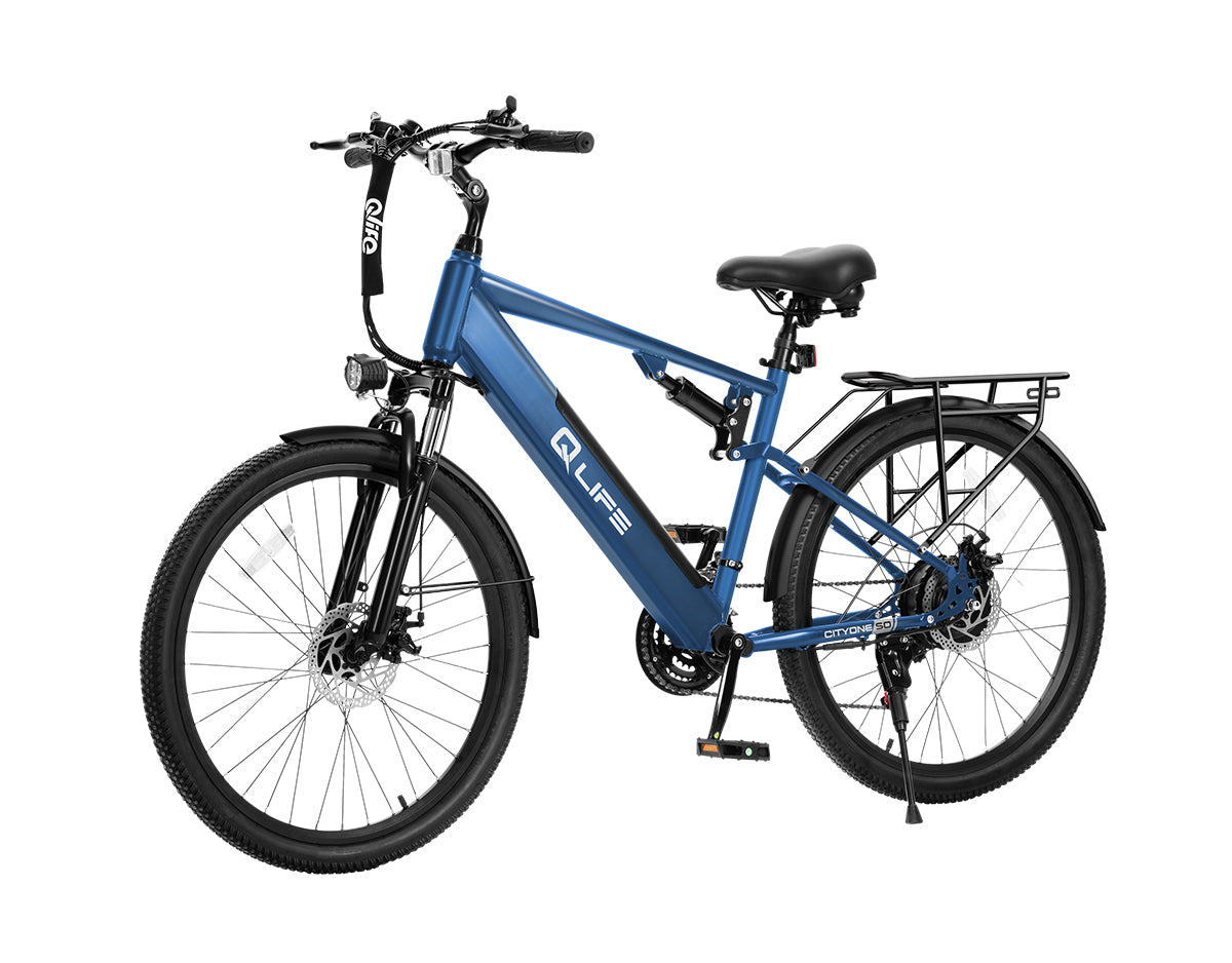 Cityone Step Over Ultra Full Suspension Mountain eBike for Adults