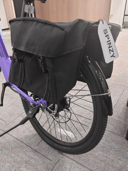 SPINZY Bike Panniers Bag – Large Capacity Saddlebags Adapted for Bicycles, Pannier Bags for Bicycles, Rear Rack Ebike Saddle Bags, Bike Rack Bag, Black