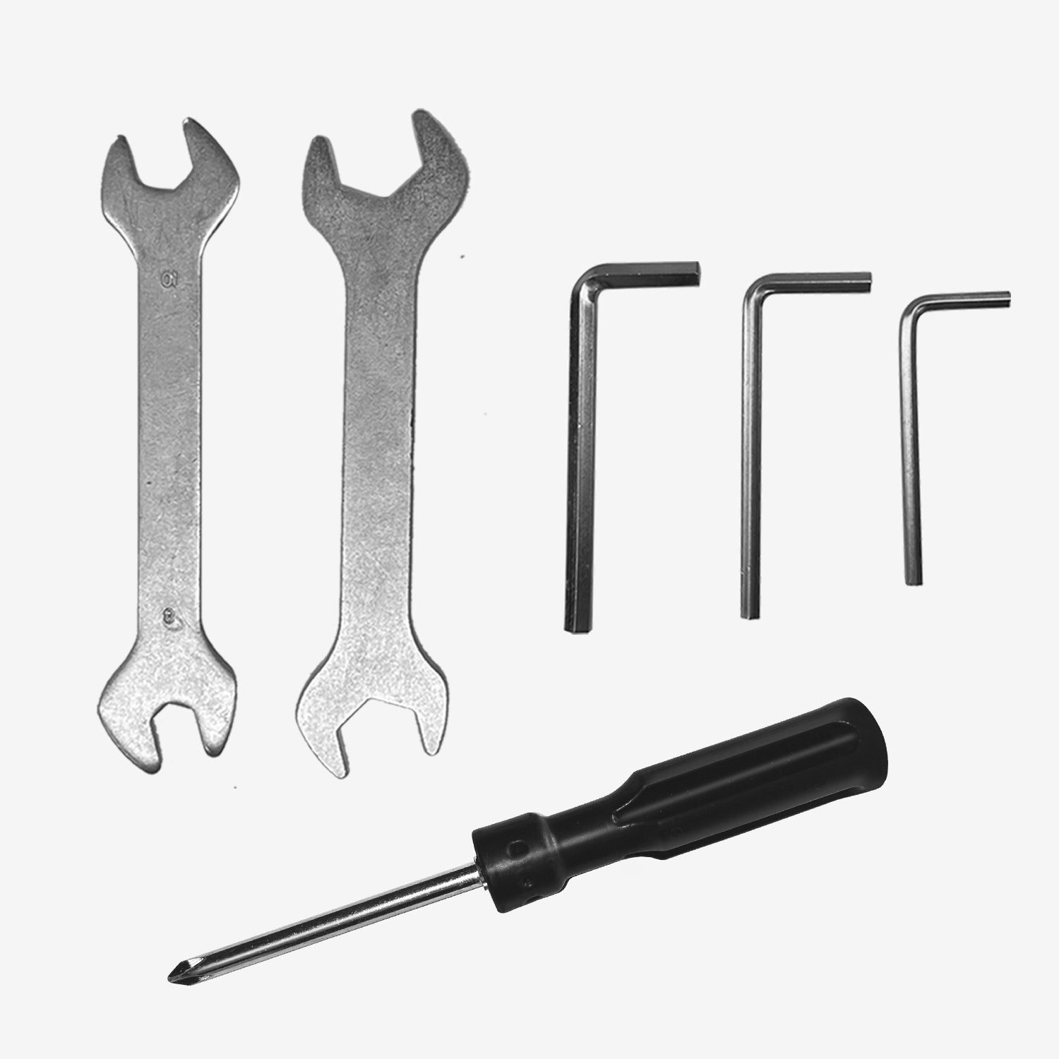 3*Open End Wrench 4*Tools 1*Phillips Head