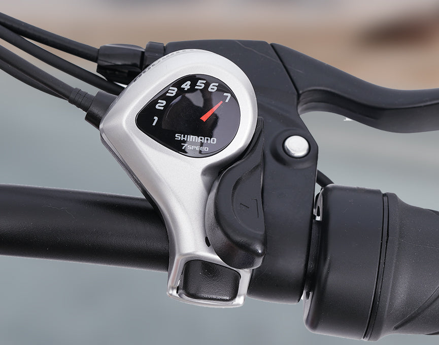 Shimano 7-Speed Gear System & Thumb Throttle