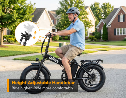 Hunter Plus All-Terrain Folding Electric Bike for Adults