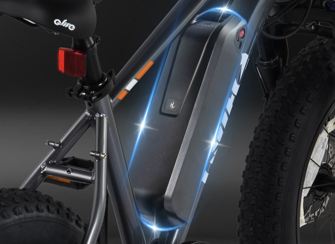 55-Miles Range & UL-Certified 48V/10.4Ah Battery
