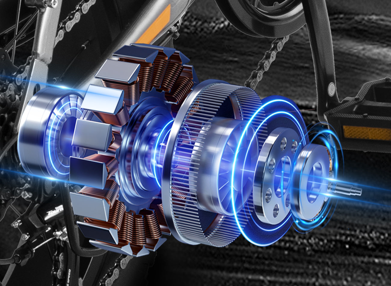 1200W Peak Power, 70Nm Torque & 28 Mph Speed